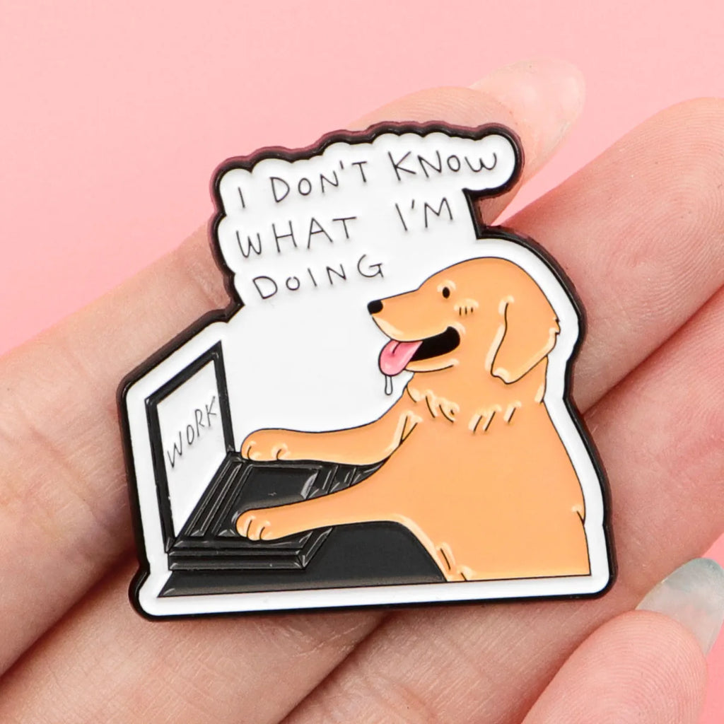 Dog Enamel Lapel Pin