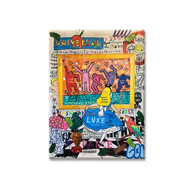 Street Graffiti Canvas Print