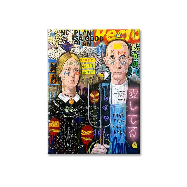 Street Graffiti Canvas Print