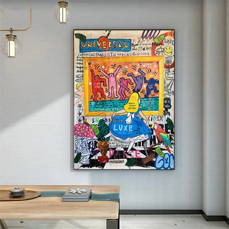 Street Graffiti Canvas Print