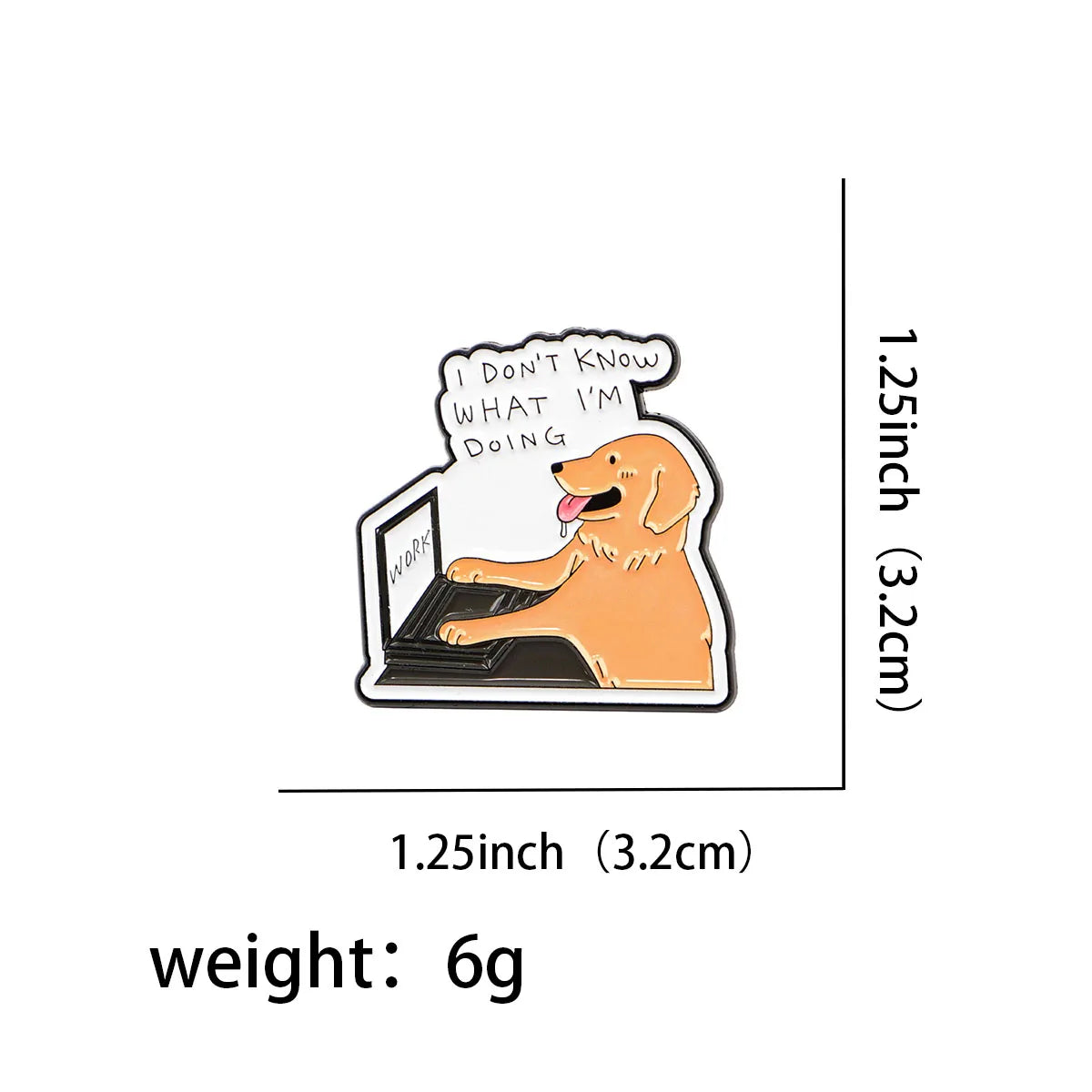 Dog Enamel Lapel Pin