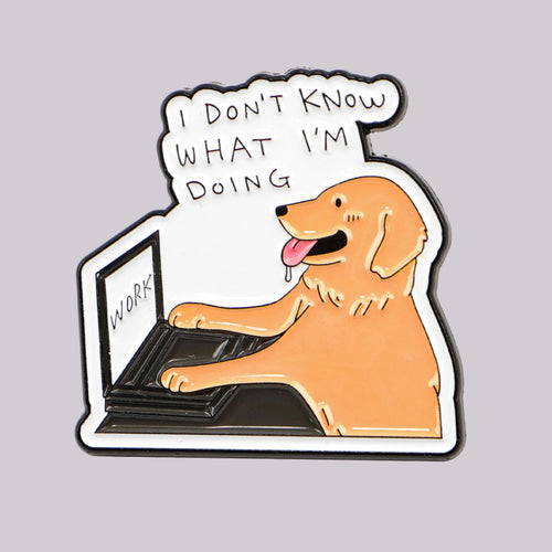 Dog Enamel Lapel Pin