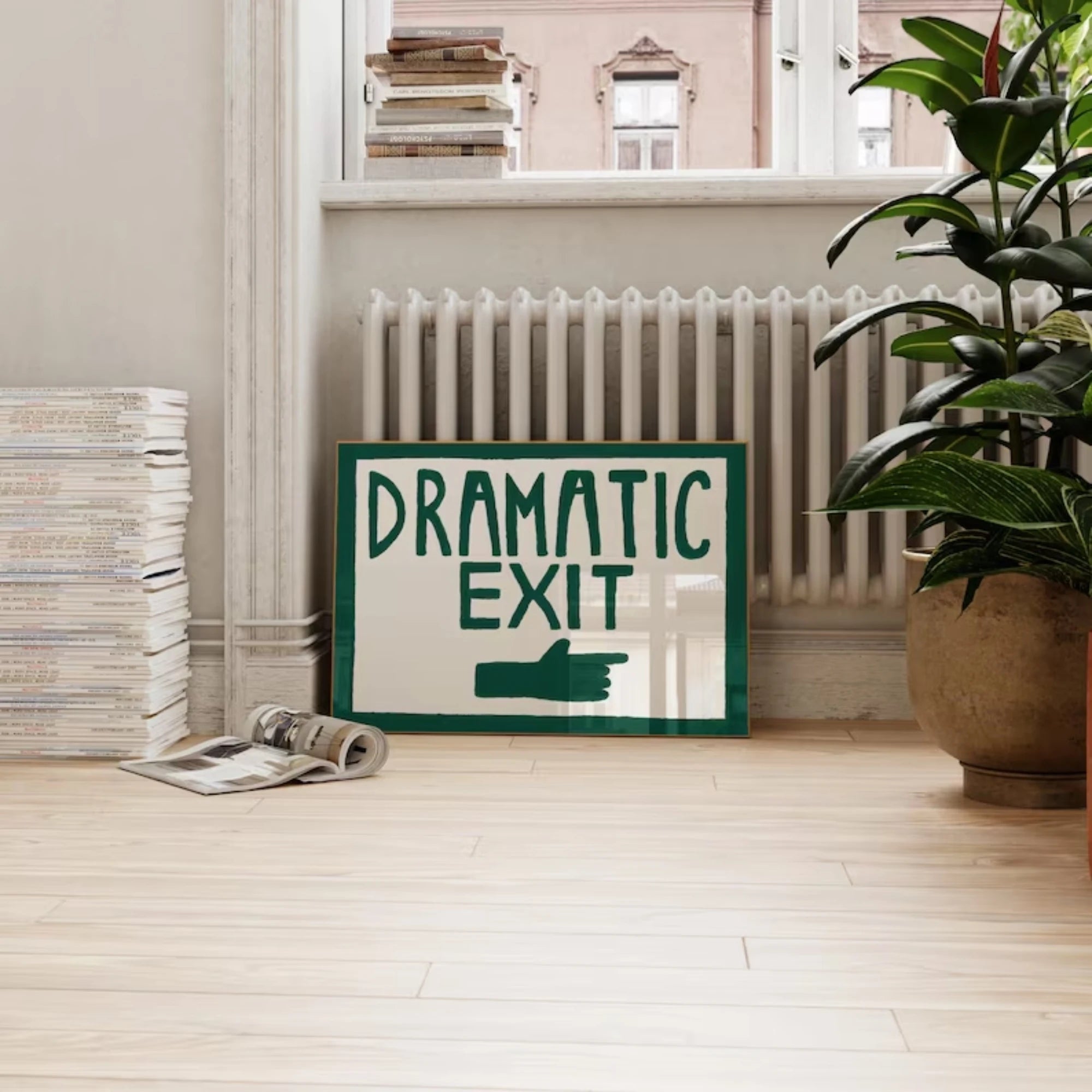 Dramatic Exit Wall Art Print