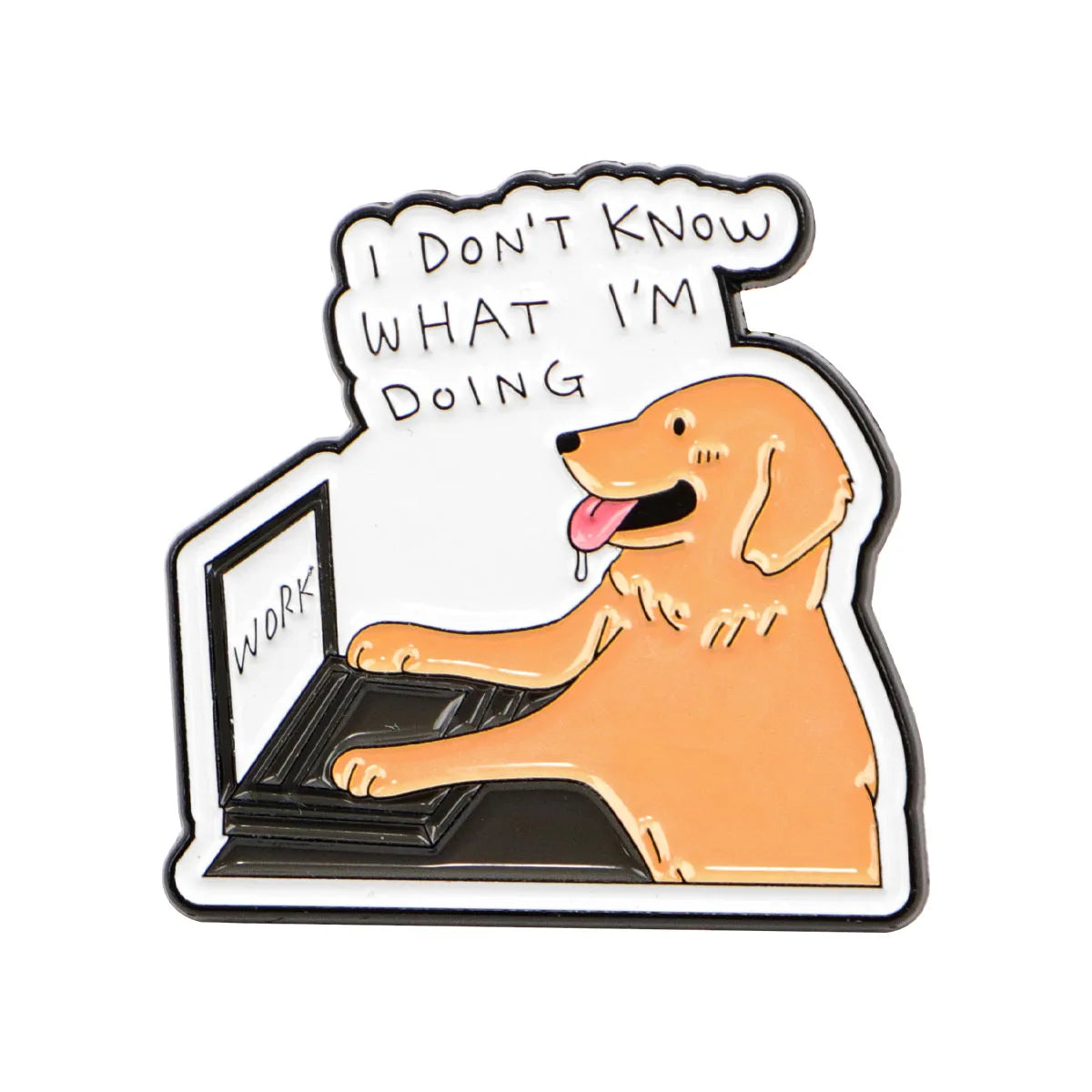 Dog Enamel Lapel Pin