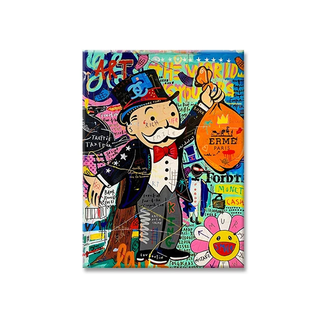 Street Graffiti Canvas Print